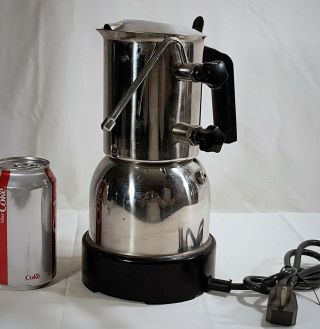 Vintage Caffe Roma Italian Espresso Cappuccino Maker Steel Electric CX E30 Italy 6