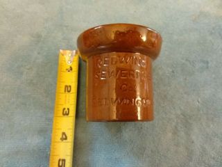 VINTAGE RED WING SEWERPIPE CO SEWER PIPE SAMPLE SOUVENIR POTTERY 3