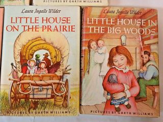 1953 Hardcover Set Laura Ingalls Wilder Little House on the Prairie 9 Books,  3 4
