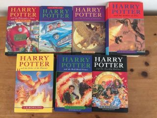 Harry Potter Complete Uk Bloomsbury Ted Smart First Editions Hardback Book Set