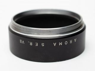 Vintage Series VII Metal Screw - In Lens Hood/Shade AROMA Japan 5