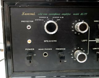 Sansui Au 777 Integrated Amplifier Au777