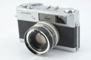 Ex Minolta Hi - Matic 7s 35mm Camera Vintage Rokkor 1:18 F=45mm Lens 14399