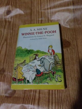 Winnie - The - Pooh By A.  A.  Milne Color Edition 1st/7th 1974 Hc/dj Dust Jacket