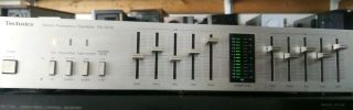 Vintage Technics Sh - 8015 Stereo Frequency Equalizer.