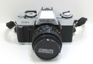 Minolta Xg - 1 35mm Slr Film Camera With Md 50mm 1:2 Minolta Lens
