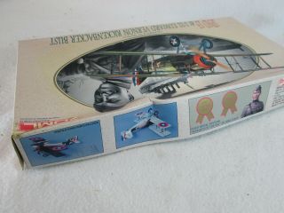 Vintage 1983 SPAD 13 plastic model WWI airplane kit DML no.  5904 8