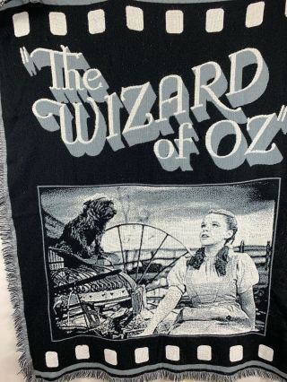Vintage THE WIZARD OF OZ The Northwest Company Acrylic Made in USA Throw Blanket 2