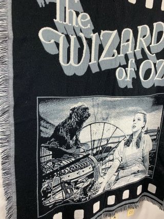 Vintage THE WIZARD OF OZ The Northwest Company Acrylic Made in USA Throw Blanket 8