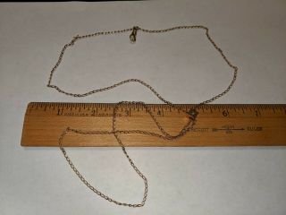 Vintage About 31 1/2 " Gold Filled Pocket Watch Chain