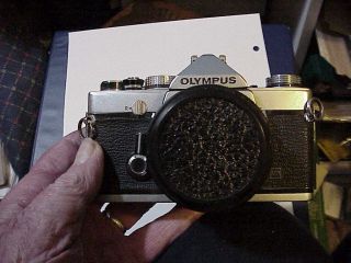 Olympus Om - 1 35 Mm Slr Camera With 50 Mm Zuiko F 1.  8 Lens