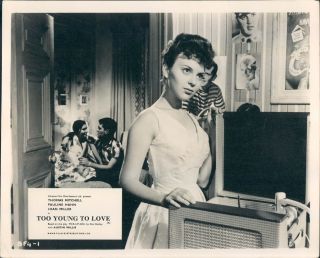 Too Young To Love British Lobby Card Pauline Hahn Record Player Vintage