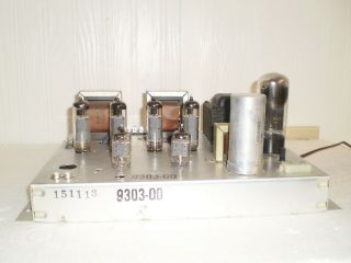 Magnavox Stereo Tube Amplifier 6BQ5 Outputs 2