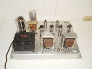 Magnavox Stereo Tube Amplifier 6BQ5 Outputs 5