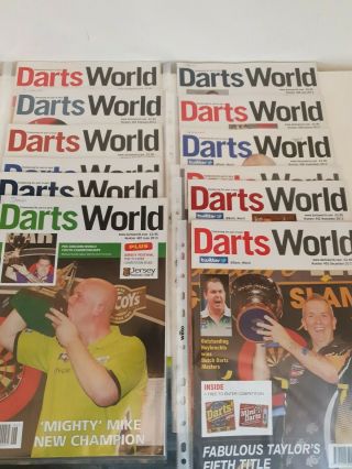 Darts World Magazines - All 12 Issues 2013 Vintage