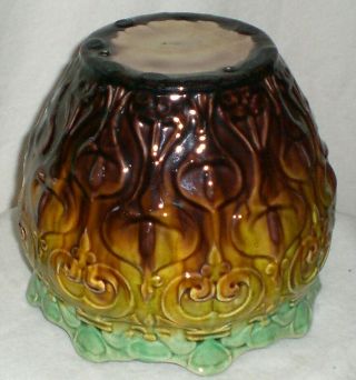 Vintage Art Pottery Blended Glaze Jardiniere 4