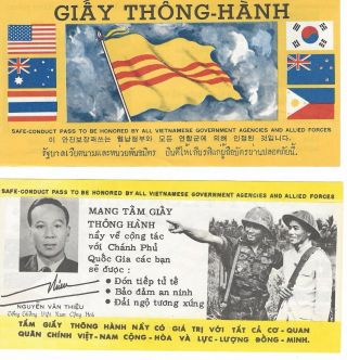 Vietnamese Vintage Giay Thong - Hanh Safe Conduct Pass In