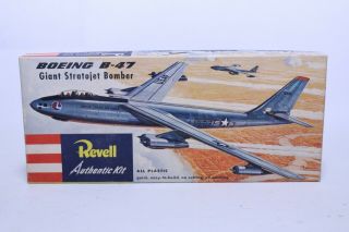 Vintage Revell H206:98 Boeing B47 Bomber Model Kit In Thin Box