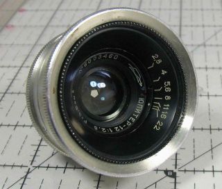 Russian Jupiter - 12 3.  5cm F/2.  8 Wide Angle Lens Leica Thread M39 For Fed Zorki