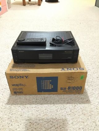Sony Slv - R1000 S - Vhs Vcr - Vhs Player