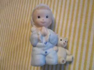 Vintage Homco Praying Boy and Girl 2 Figurines Bedtime Prayer No.  1433 Home Inte 5