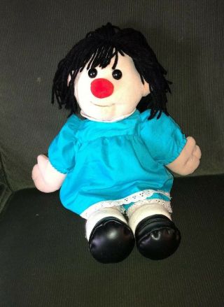 Vintage Big Comfy Couch Molly Doll 18 " Red Nose Plush Dress With Shorts