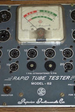 Vintage Superior Instruments Model 82 Rapid Tube Tester 4
