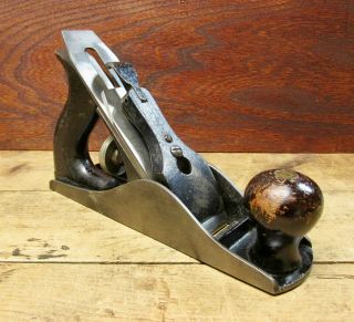 Early Vtg Stanley Defiance Smooth Bottom Wood Plane Size No 3 Size Usa Hand Tool