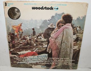 Woodstock Vinyl Record Album Vintage Lp Cotillion 3 Set Sd 3 - 500