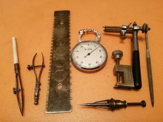 A Selection Of Quality Small Vintage Watchmakers Hand Tools (ref 7)