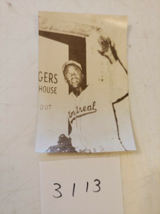 Vintage Jackie Robinson Photo Postcard Dodger 