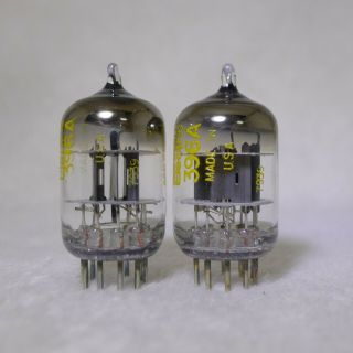 NOS/NIB Matched Pair Western Electric 396A/2C51 tubes O - Getter Same Date 1979 3