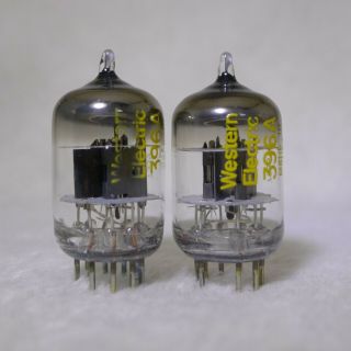 NOS/NIB Matched Pair Western Electric 396A/2C51 tubes O - Getter Same Date 1979 7