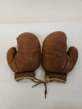 Vintage Benlee Leather Boxing Gloves 1940 