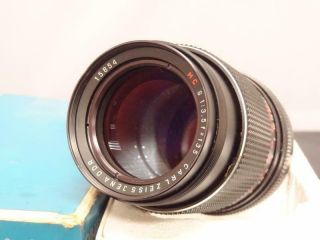 Carl Zeiss Sonnar Mc S 1:3,  5 F = 135 Slr Camera Lens M 42 Praktica Fit W/ Box
