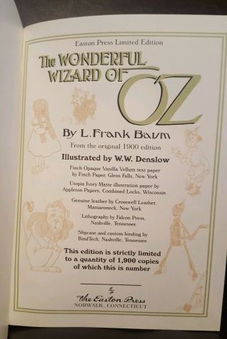 Easton Press The Wonderful Wizard of Oz by L.  Frank Baum 8