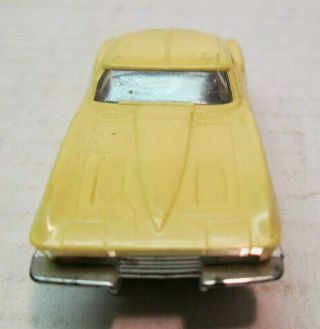 Vintage 1960s Aurora Thunderjet 1356 Yellow Corvette Stingray With Case & Paper 8