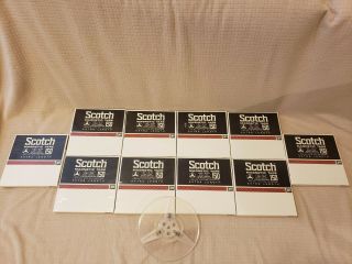 Scotch Magnetic Tape (10 Reels) 150 Reel To Reel 1/4 " 1800 