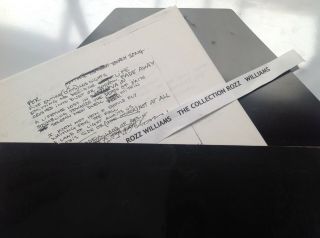 Rozz Williams Owned - Christian Death Set Of 25,  Vintage Lyric Copies In Folder