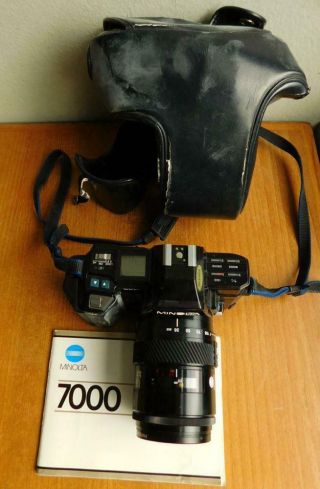 Vintage C1984 Minolta 7000 Autofocus Slr 35mm Camera A/f