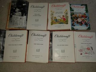 Childcraft children ' s book set 1954 vintage 6