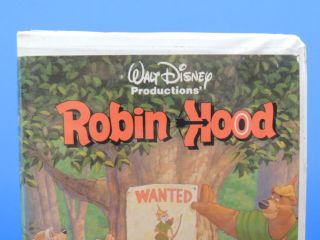 VTG Walt Disney Robin Hood Black Diamond VHS Home Video Movie Tape 228V WD BD 2