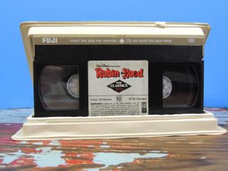 VTG Walt Disney Robin Hood Black Diamond VHS Home Video Movie Tape 228V WD BD 5