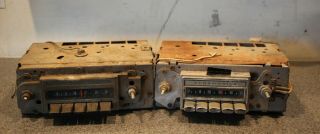 2 Vintage Delco Am Car Radios,  Oldsmobile,  Repair Or Parts Only