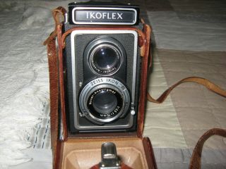 Vintage Zeiss Icon Ikoflex Camera 75mm Novar/ternonar Anastigmat Lenses W Case