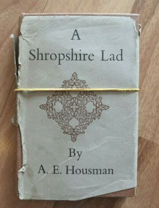 A Shropshire Lad By A.  E.  Housman - The Richards - H/b D/w - 1896 - £3.  25 Uk Post