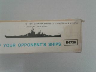 Vintage 1971 Milton Bradley Game Of Battle Ship 4