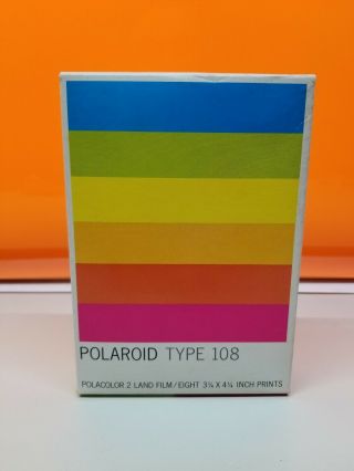 Vintage Polaroid Polacolor Land Type 108 Instant Film 80 Expiration Data