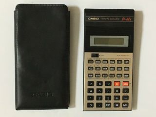 Vintage Casio Fx - 82a Scientific Calculator - & With Slip Case