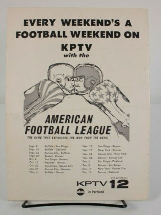 1963 Los Angeles Rams vs Dallas Cowboys Football Program NFL Vintage 2